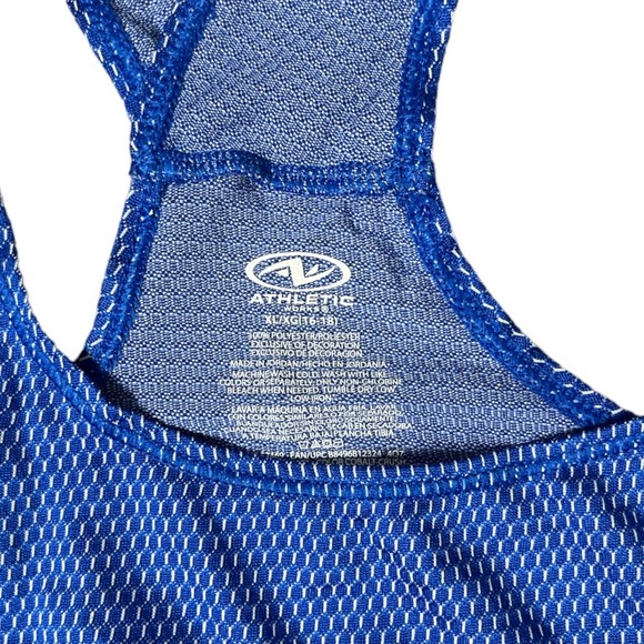 Athletic Works Women Tank Top Size XL 16-18 Royal Blue Exercise Shirt Racerback - Picture 3 of 6